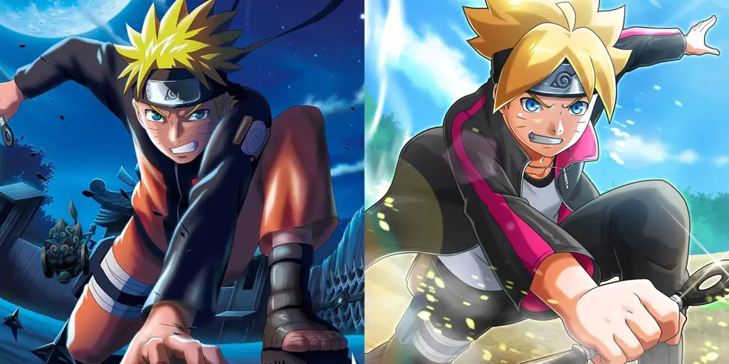 Naruto dan Boruto Gambar Naruto dan Boruto bersama