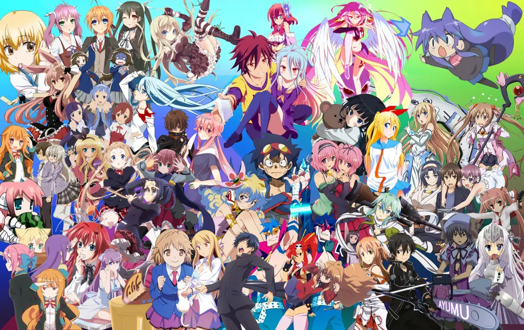 Jelajahi Dunia Anime yang Menarik Gambar berbagai karakter anime