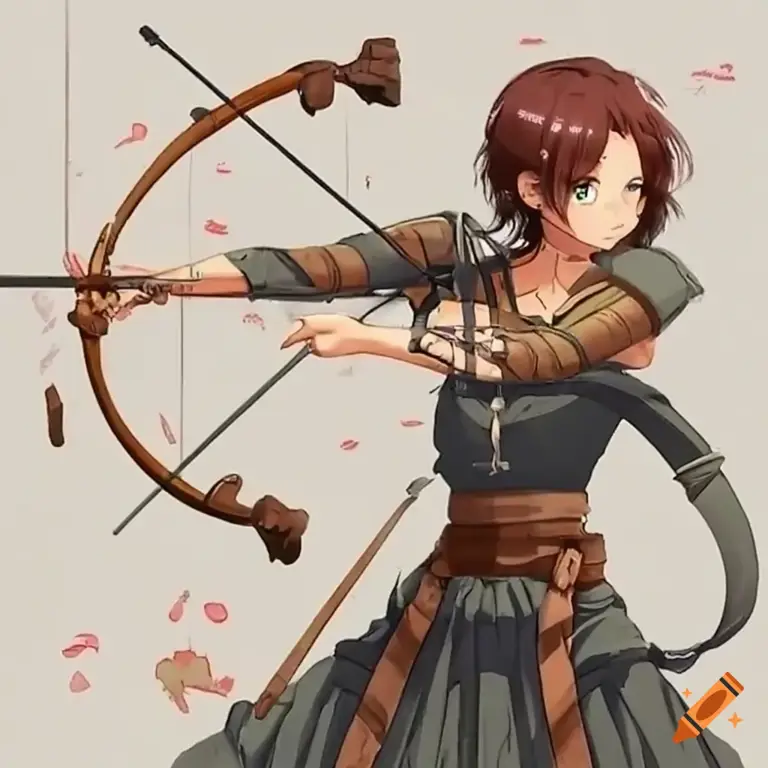 Adegan aksi memanah anime Adegan aksi memanah anime
