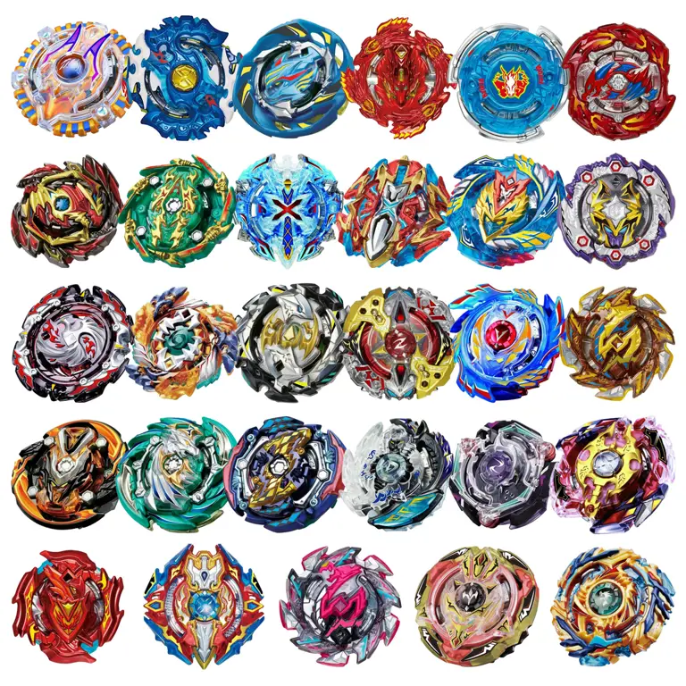 Berbagai jenis Beyblade yang menarik Gambar Beyblade dari berbagai seri