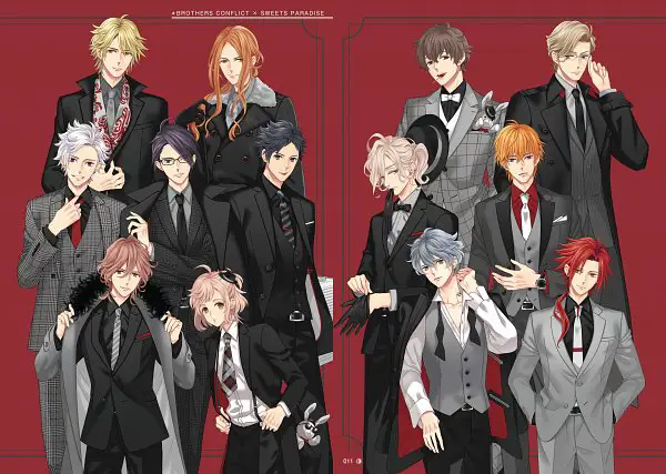 Para Karakter Brother Conflict Gambar yang menampilkan beberapa karakter utama Brother Conflict.