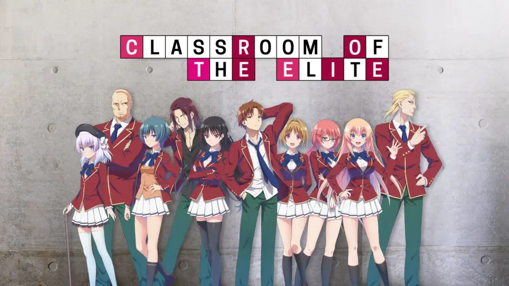 Suasana Sekolah di Anime Classroom of the Elite Gambar adegan sekolah di anime Classroom of the Elite
